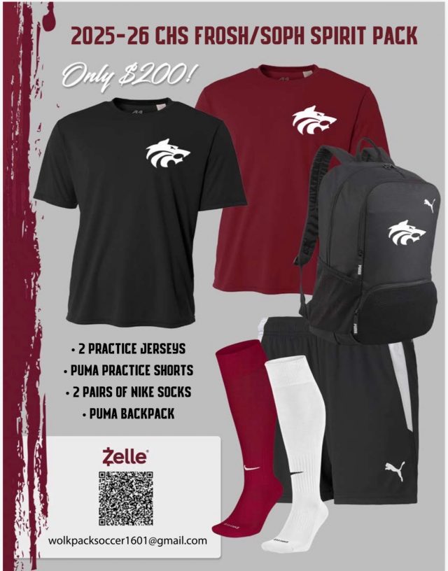 CHS Frosh/Soph & JV Spirit Packs
